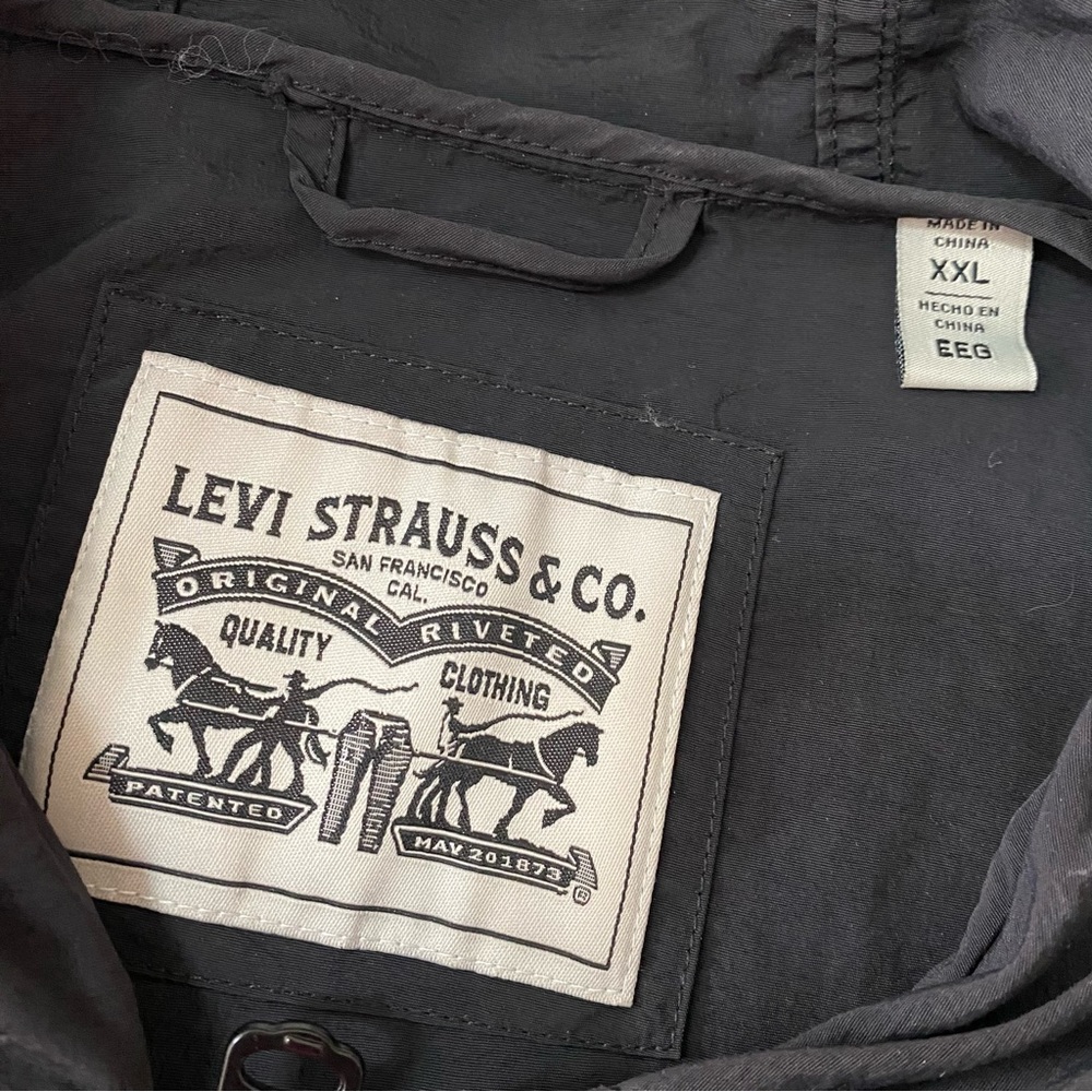 Men’s Levi’s Strauss & Co. 1/2 Zip Pullover Windbreaker Size 2XL - Picture 5 of 5